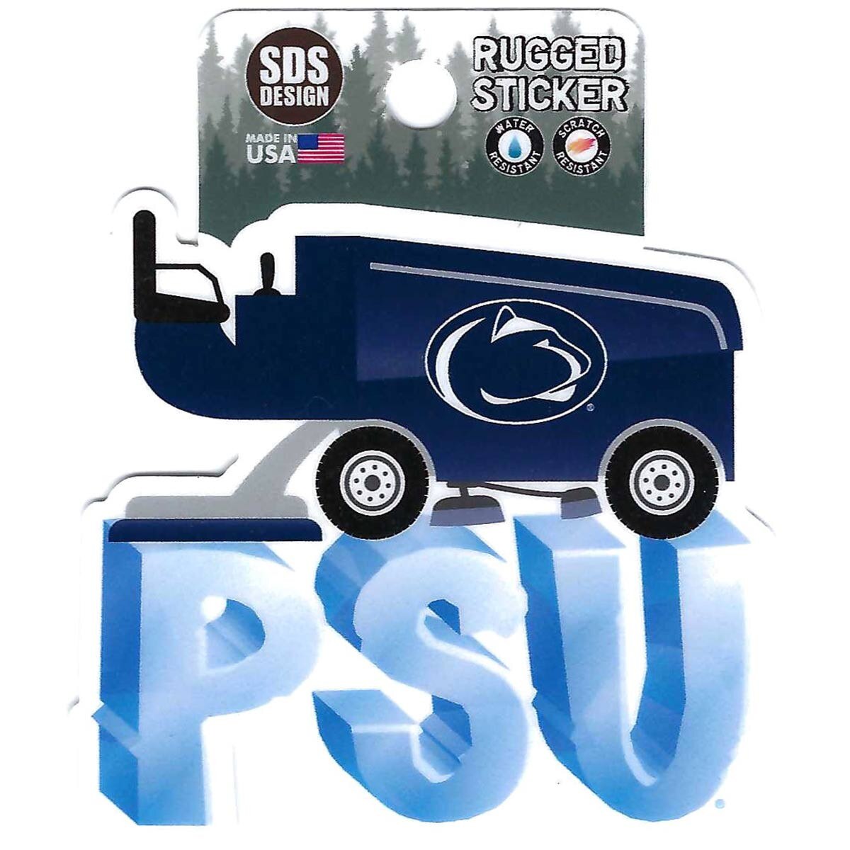 Rugged Sticker zamboni on top of PSU